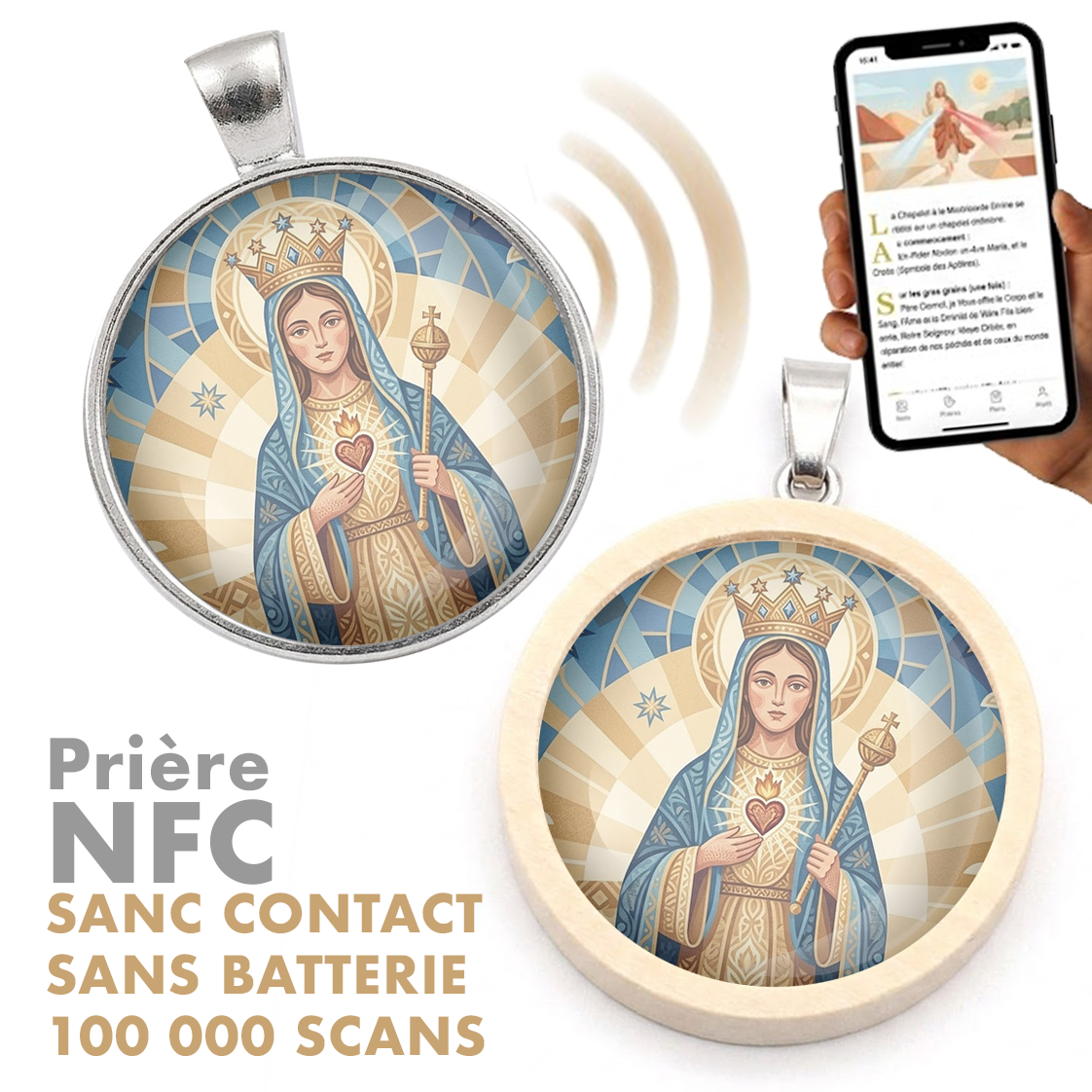 Prayer Medal: Mary Queen of Hearts