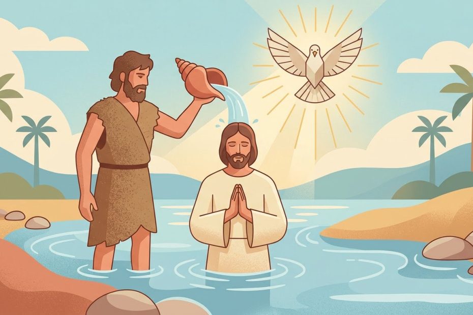 Baptême - Illustration prière catholique