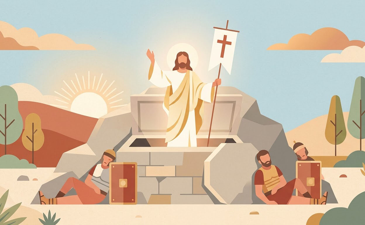 Lent & Easter - Illustration prière catholique