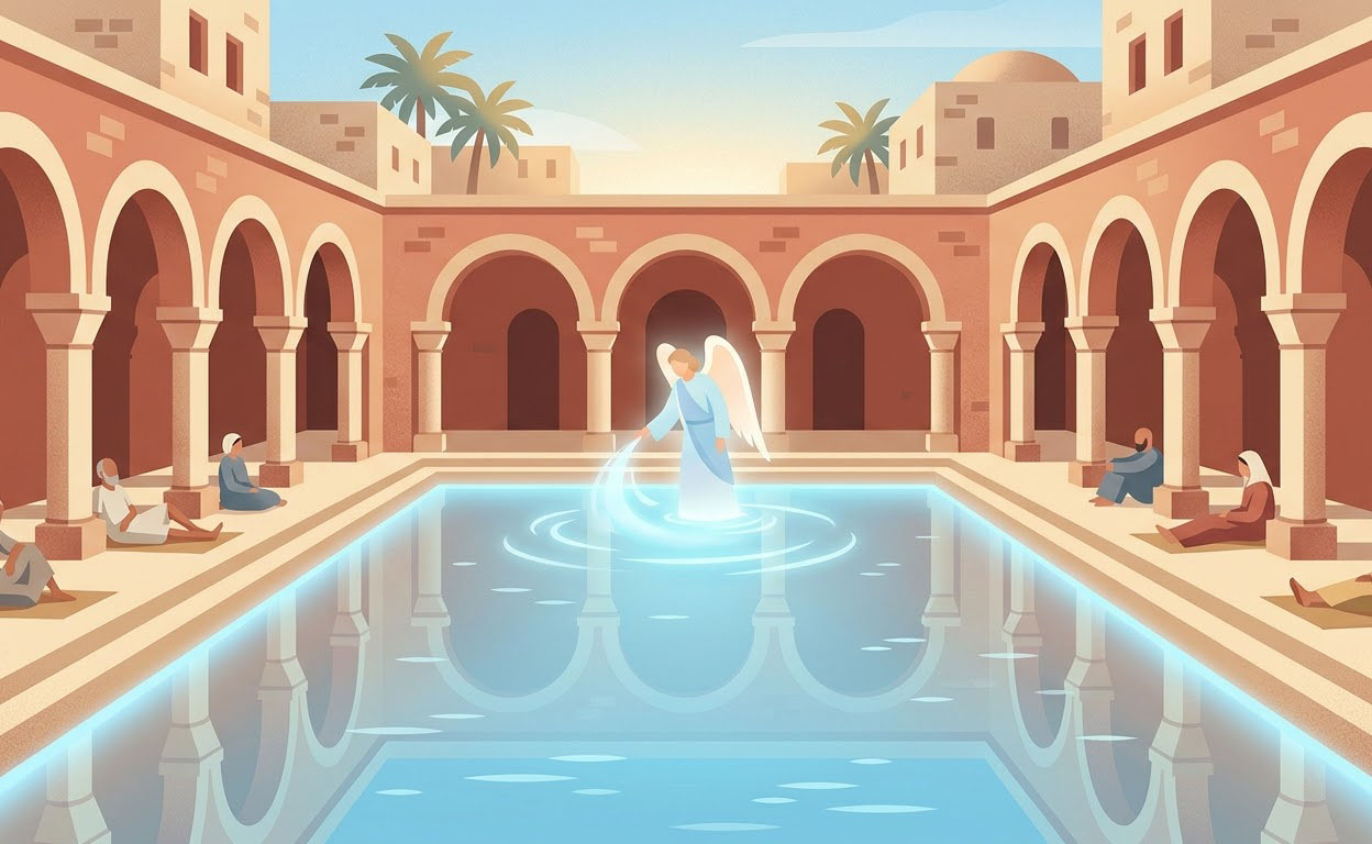 Heilung und Gesundheit - Illustration prière catholique
