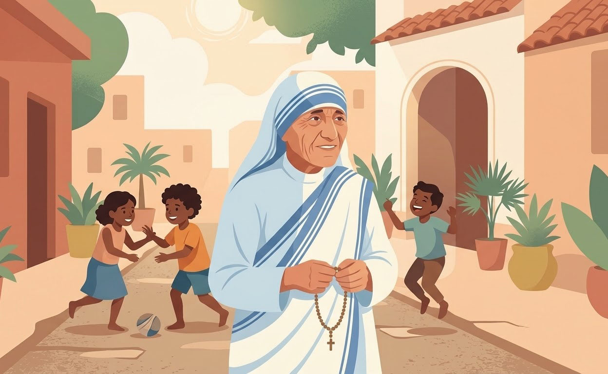 Mère Teresa - Illustration prière catholique
