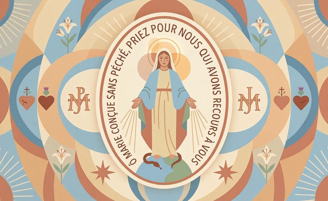Miraculous Medal - Illustration prière catholique