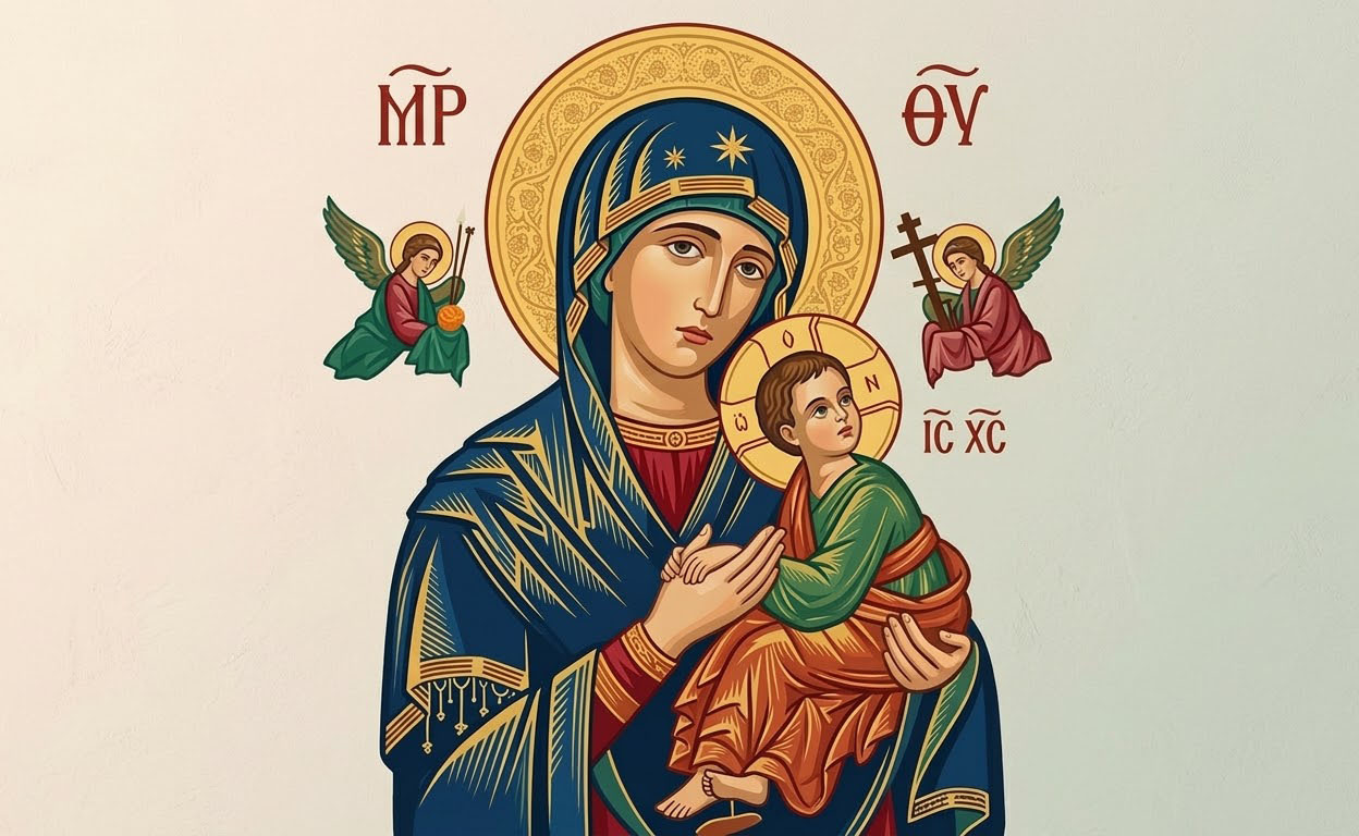 N.D. du Perpétuel Secours - Illustration prière catholique