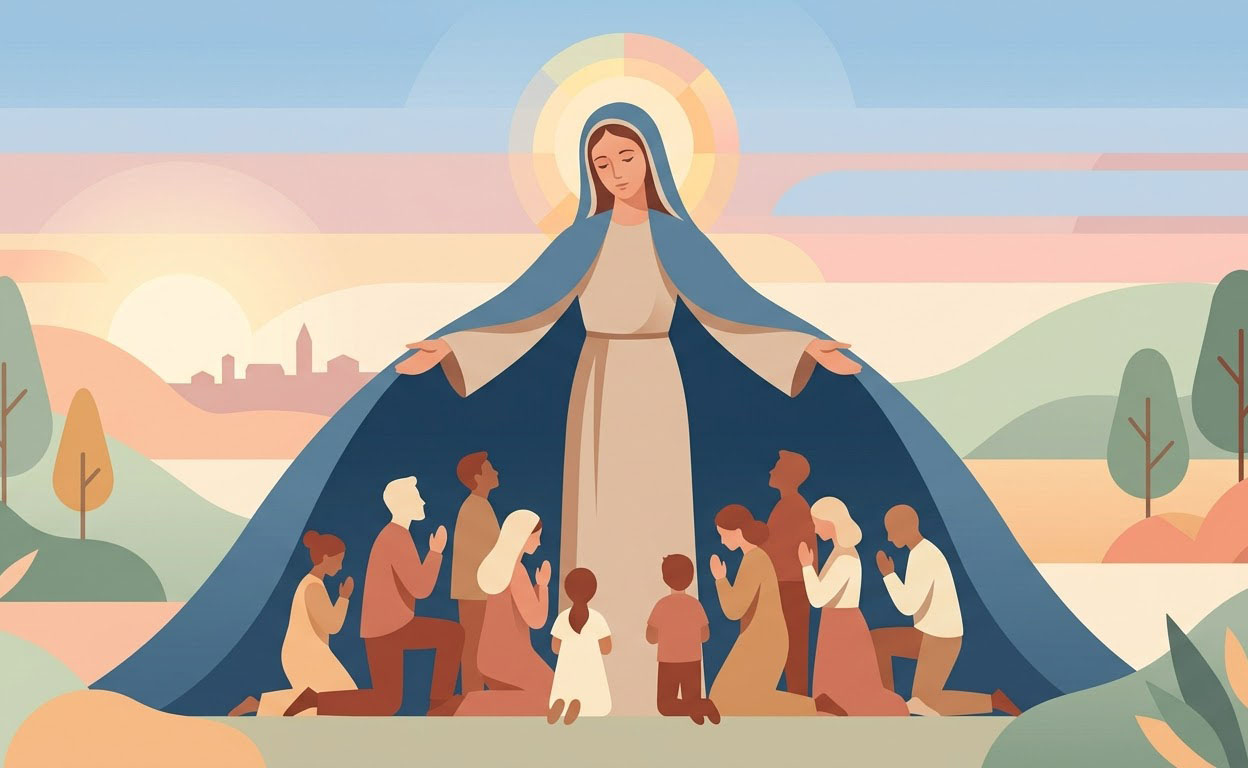 Novene zu Unserer Lieben Frau von der Erlösung - Illustration prière catholique