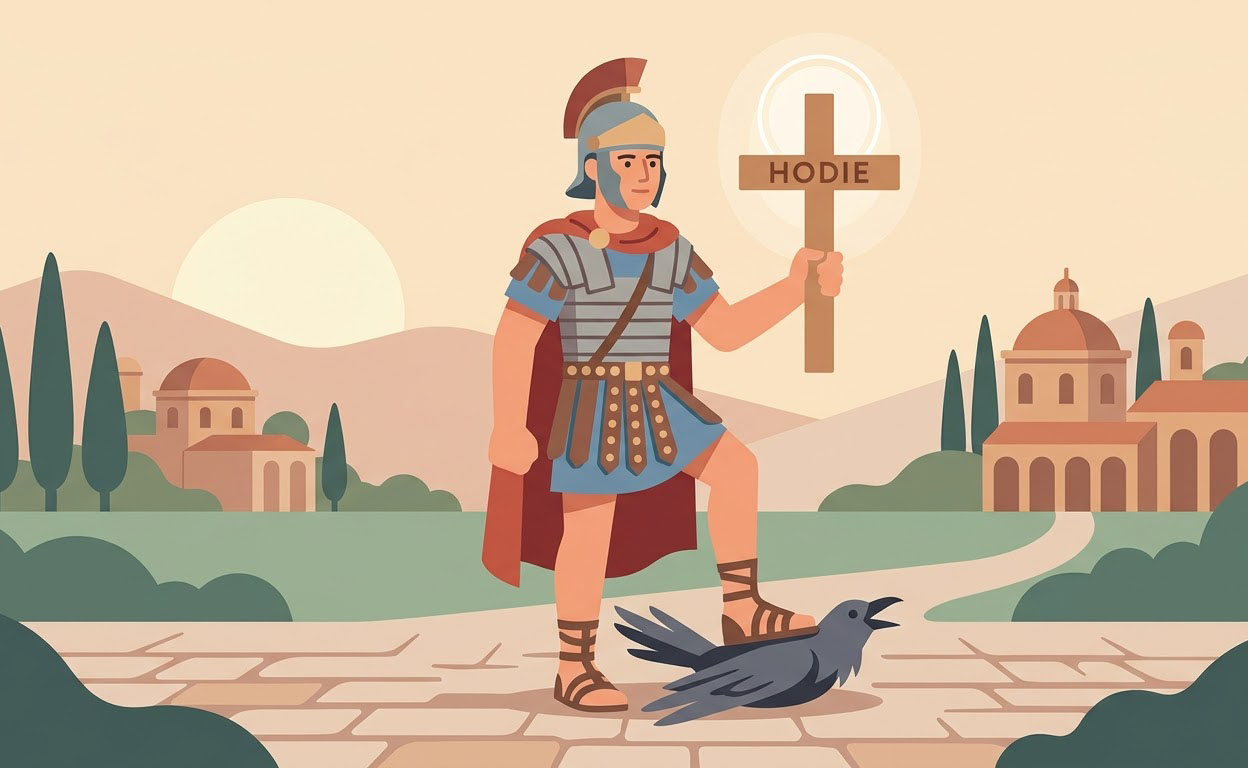 Novene zum Heiligen Expédit - Illustration prière catholique