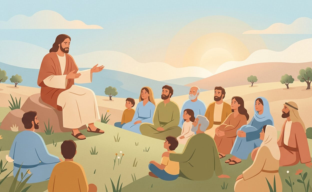 Unser Vater - Illustration prière catholique