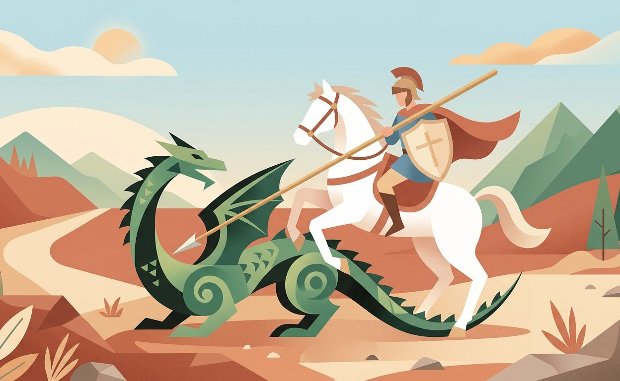 Prayers against Evil - Illustration prière catholique
