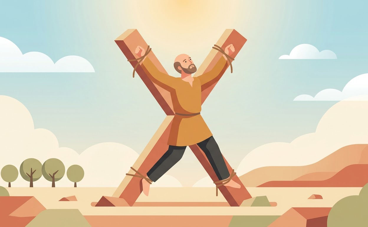 Heiliger Andreas - Illustration prière catholique