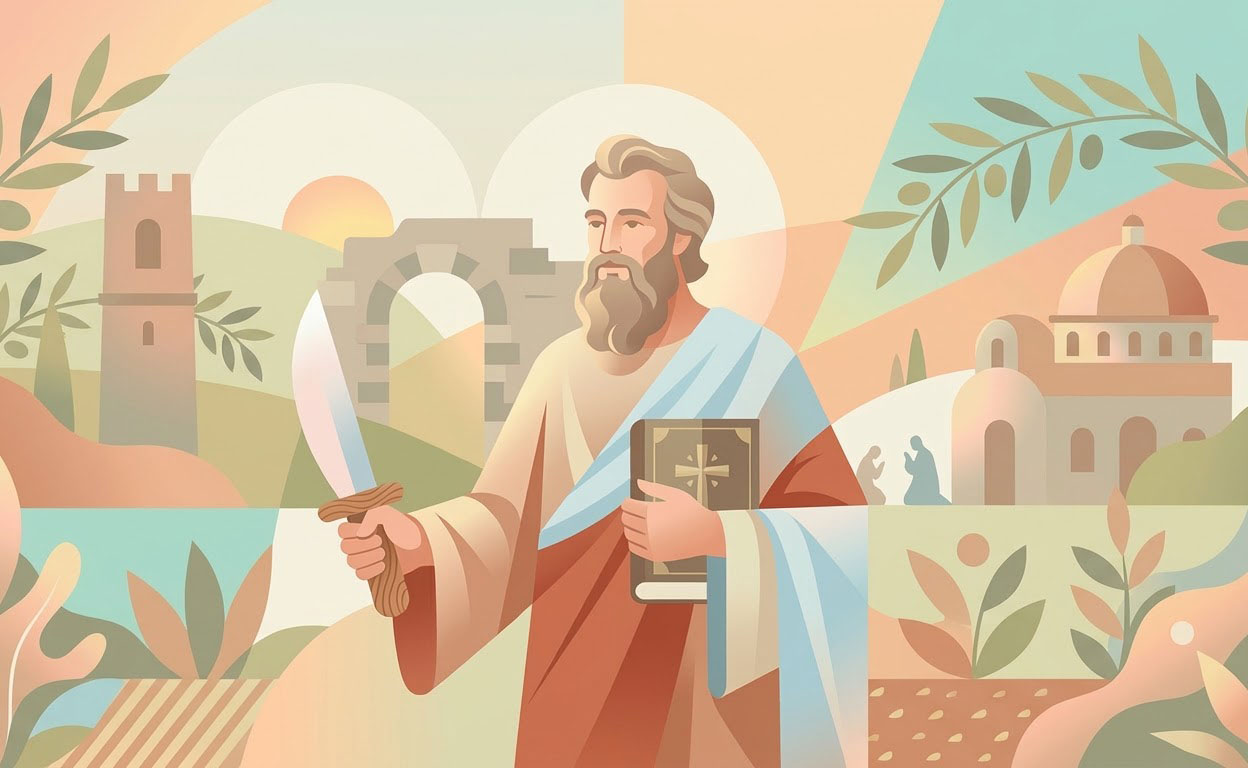Saint Barthélemy - Illustration prière catholique