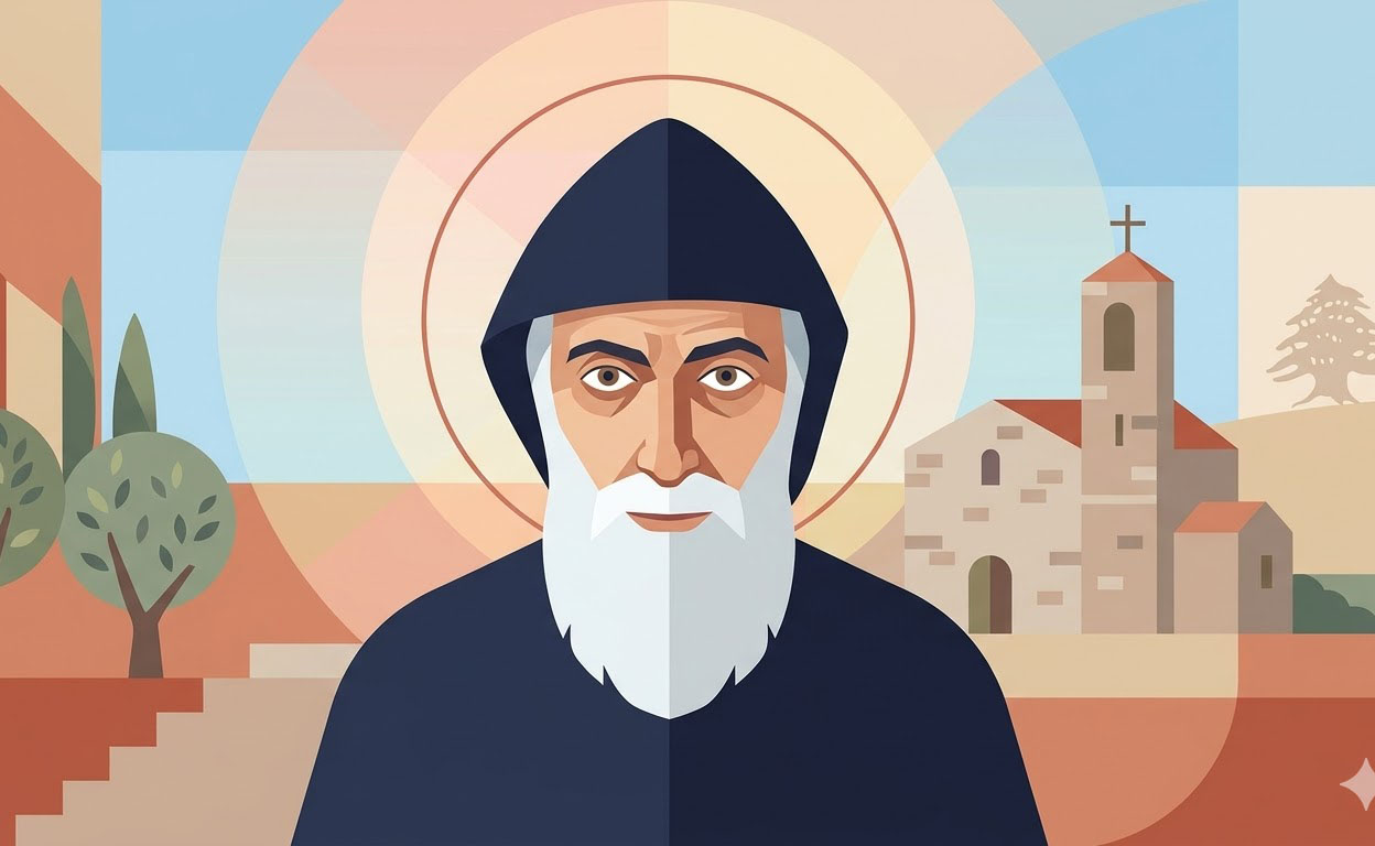 San Charbel - Illustration prière catholique