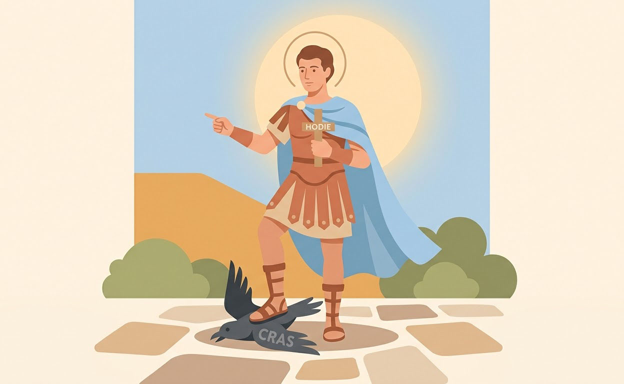 Saint Expédit - Illustration prière catholique