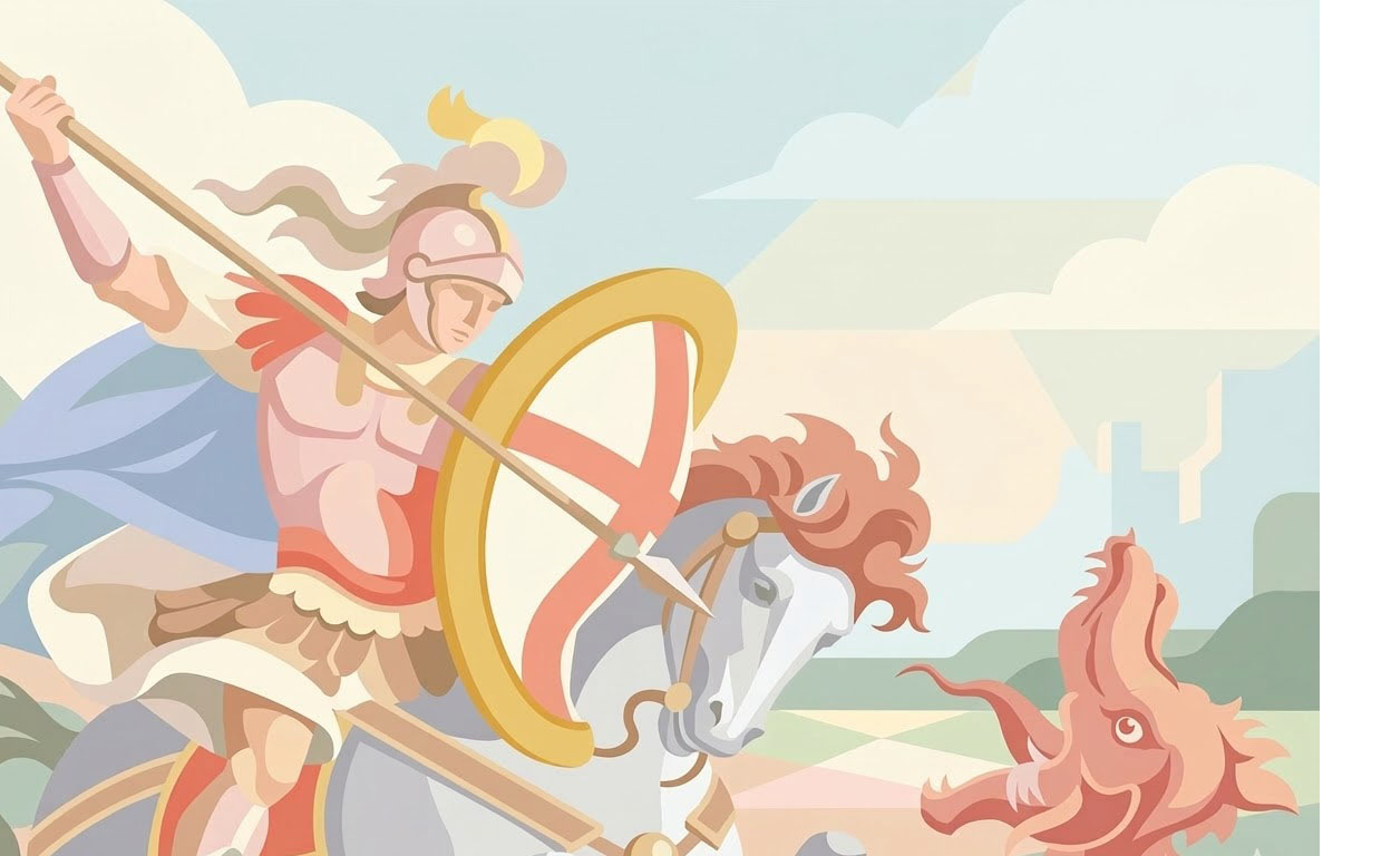 San Jorge - Illustration prière catholique