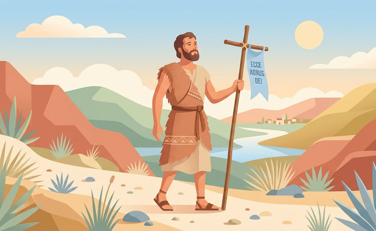 San Juan (Bautista) - Illustration prière catholique