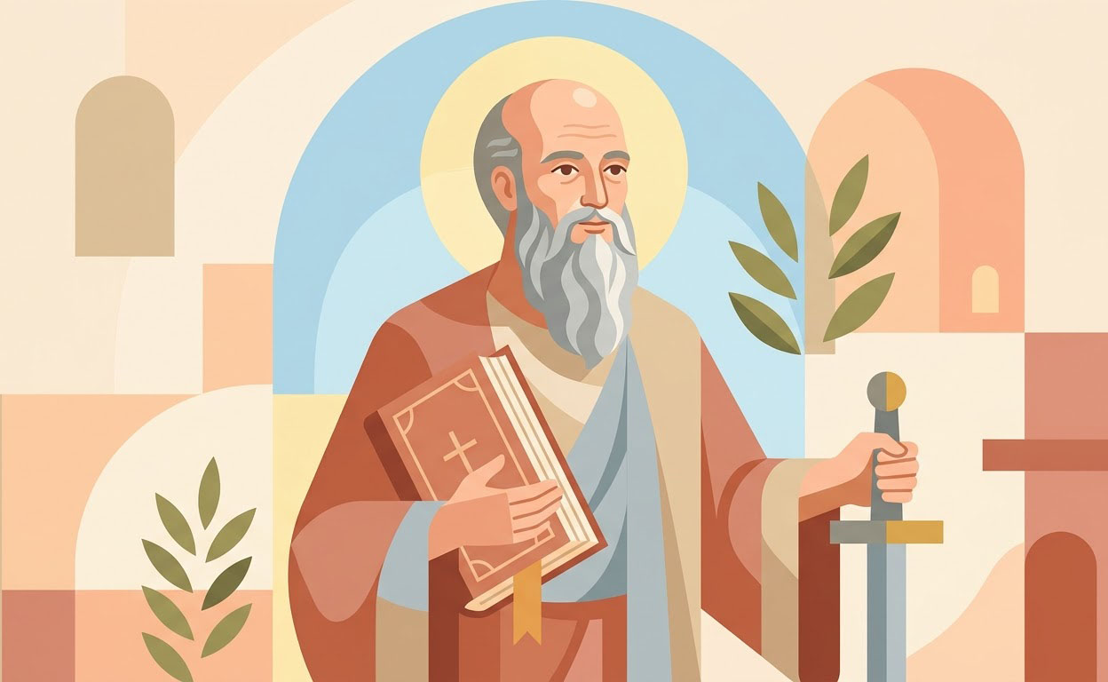 Heiliger Paul - Illustration prière catholique