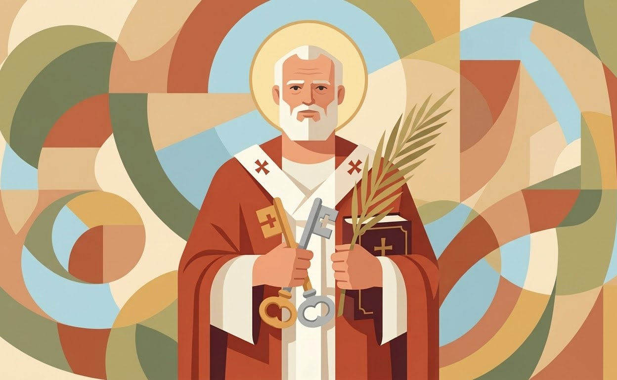 Saint Pierre - Illustration prière catholique